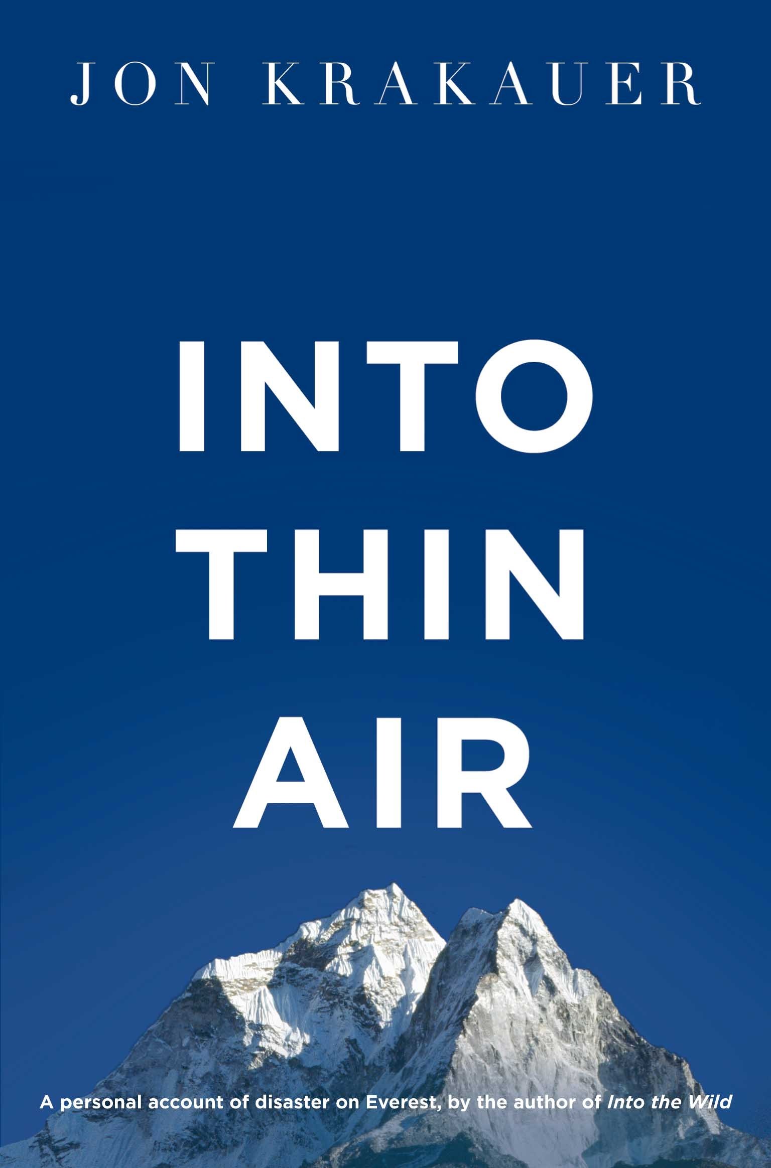 Cover of Into Thin Air - Jon Krakauer
