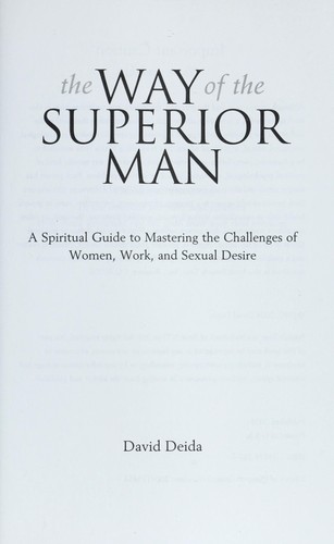 Cover of The Way of the Superior Man - David Deida