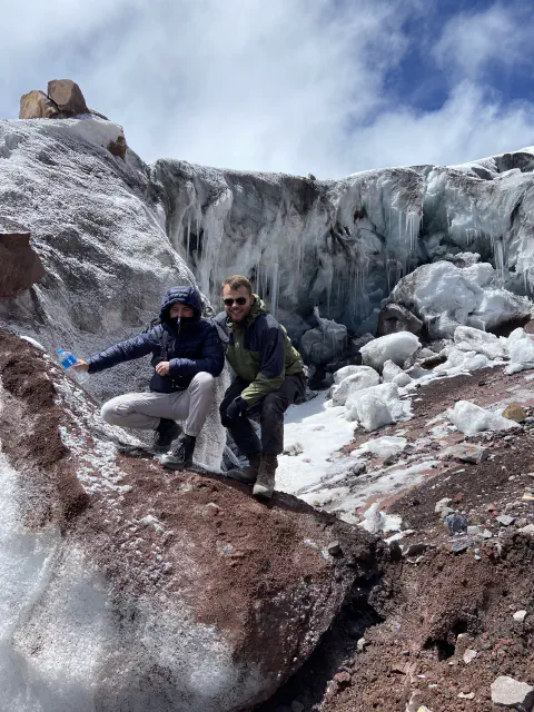 Julian und ich am Cotopaxi