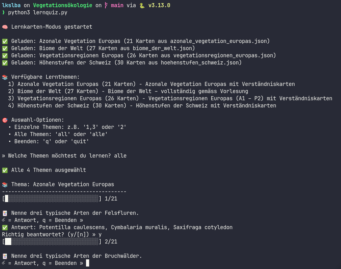 Example Quiz-Session